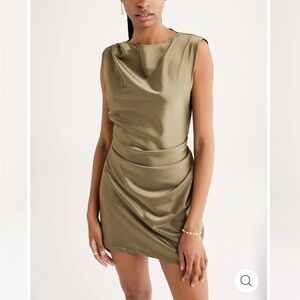 Rumer Green waist tie dress xs